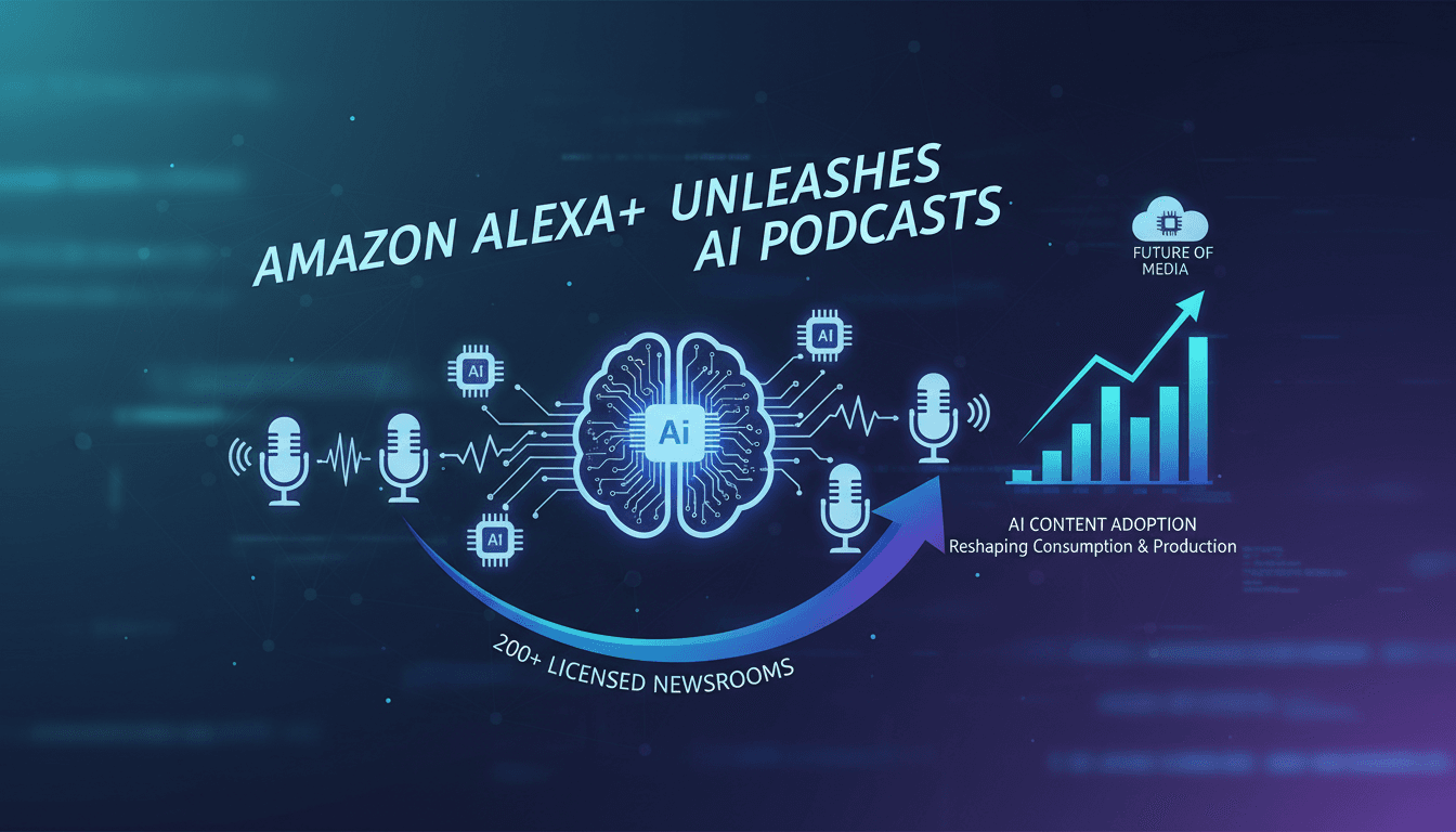 Amazon launches AI-generated podcast feature in Alexa+