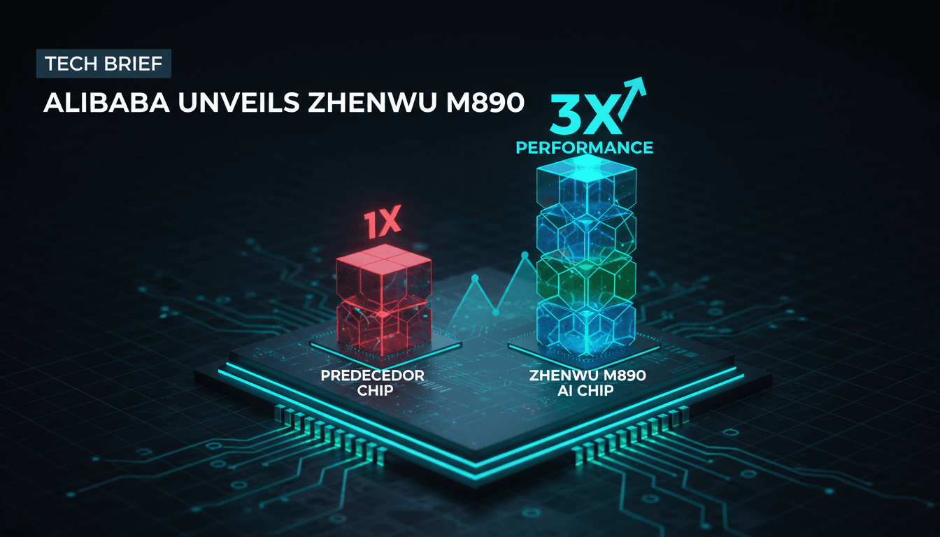 Alibaba Zhenwu M890 AI chip performance comparison