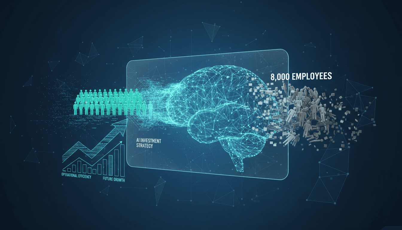 Meta logo with a background of employees working in tech