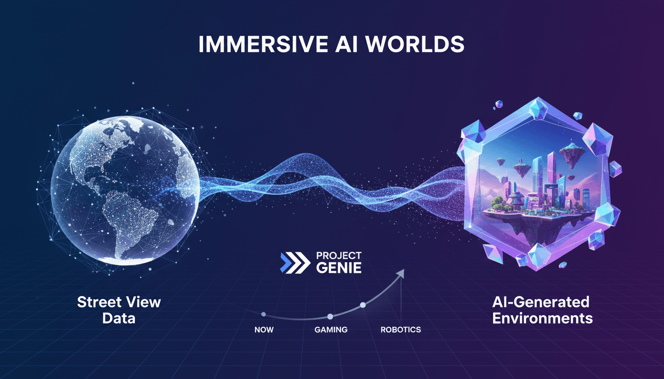 Google Project Genie integration with Street View for immersive environments