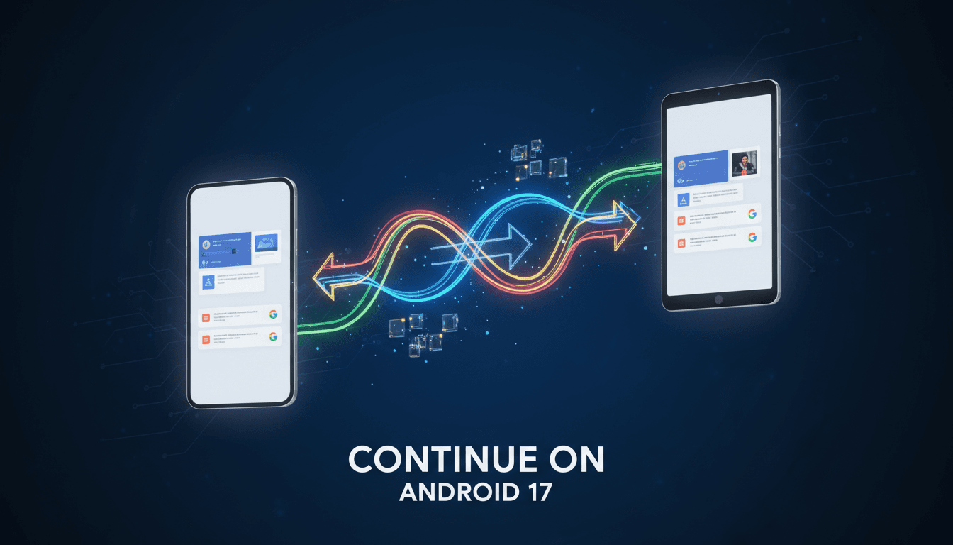 Google Android 17 'Continue On' feature announcement