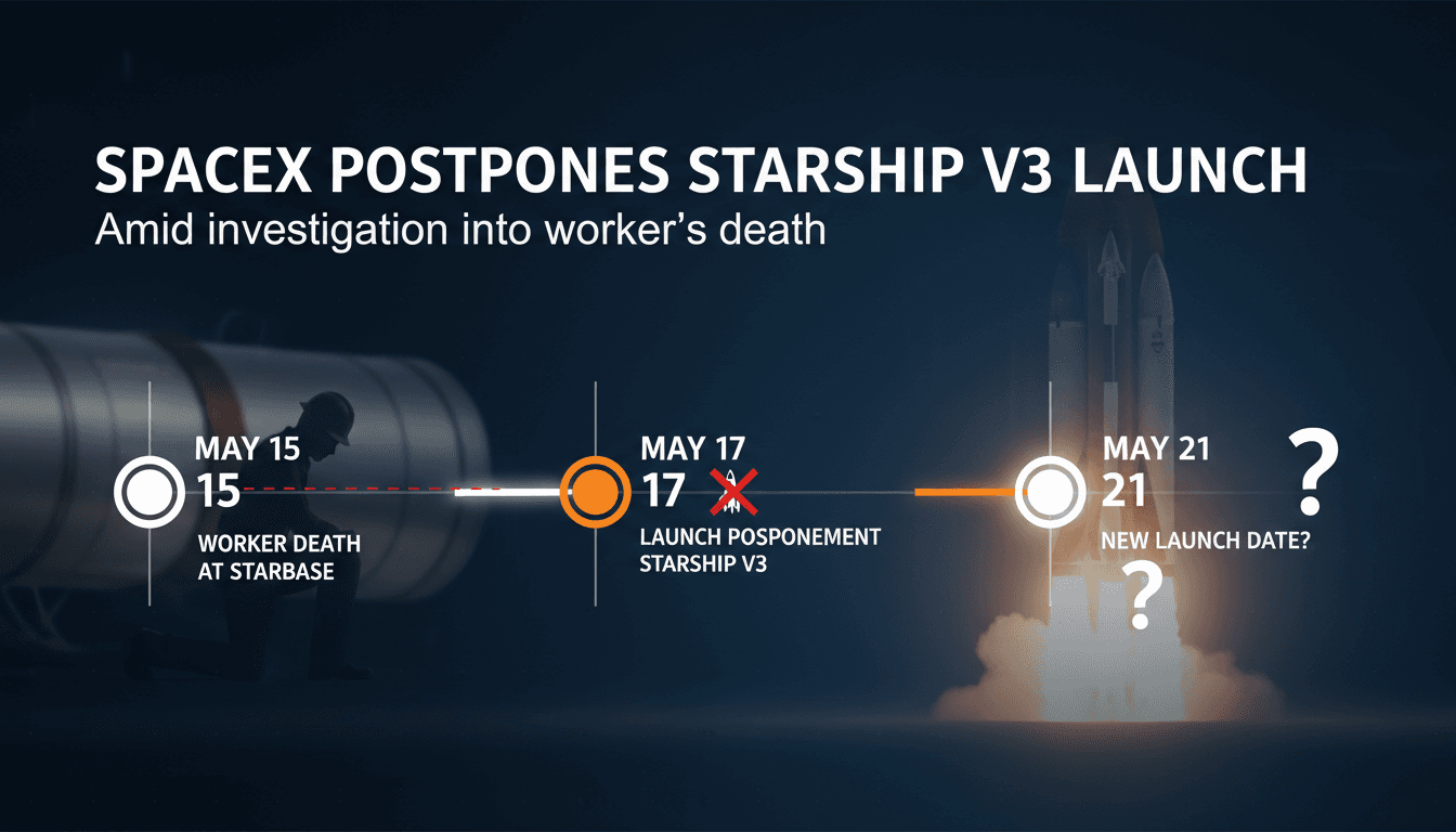 SpaceX Starship V3 rocket at the launch site with safety concerns highlighted.