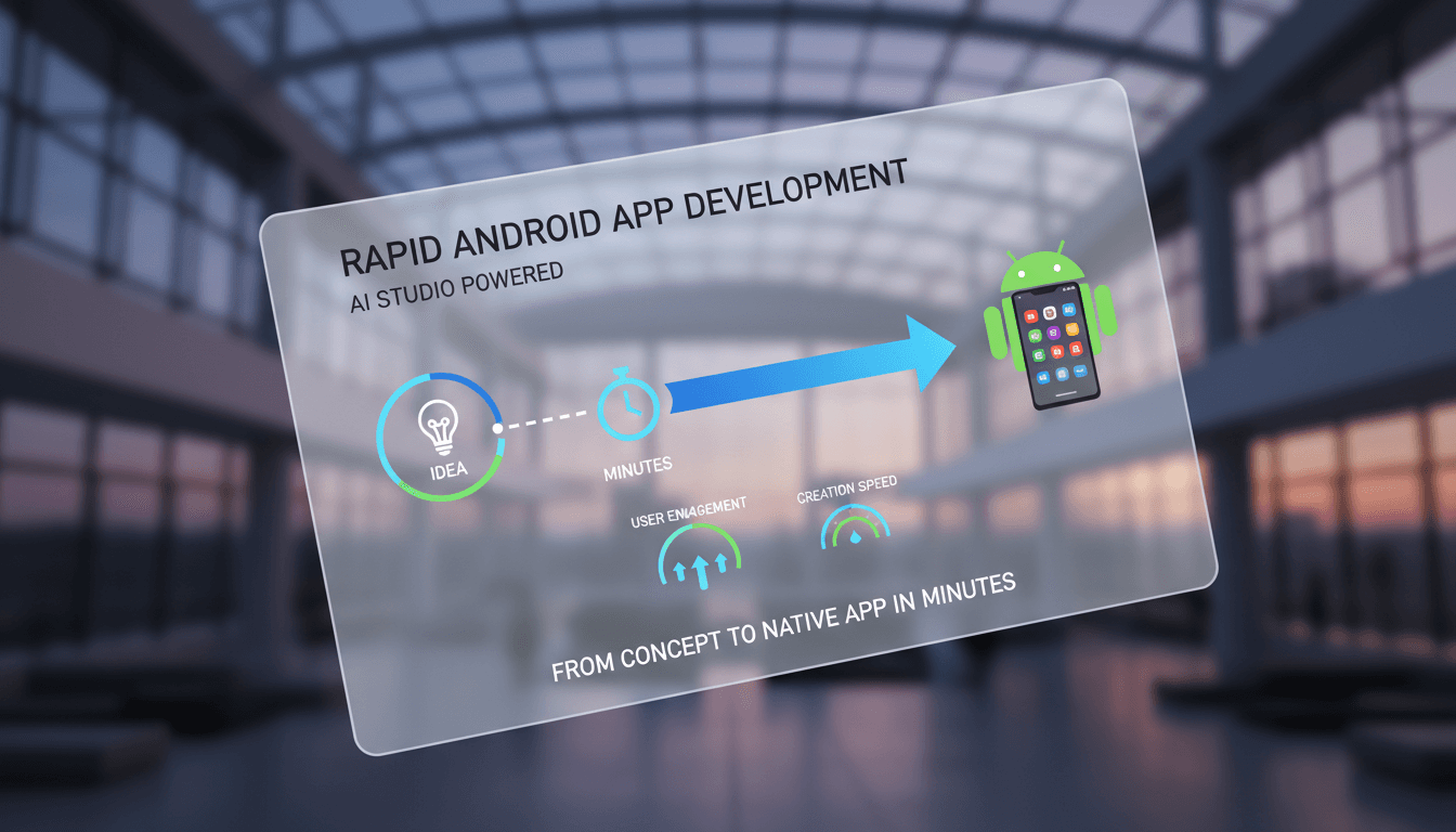 Google AI Studio interface showcasing rapid app development features.