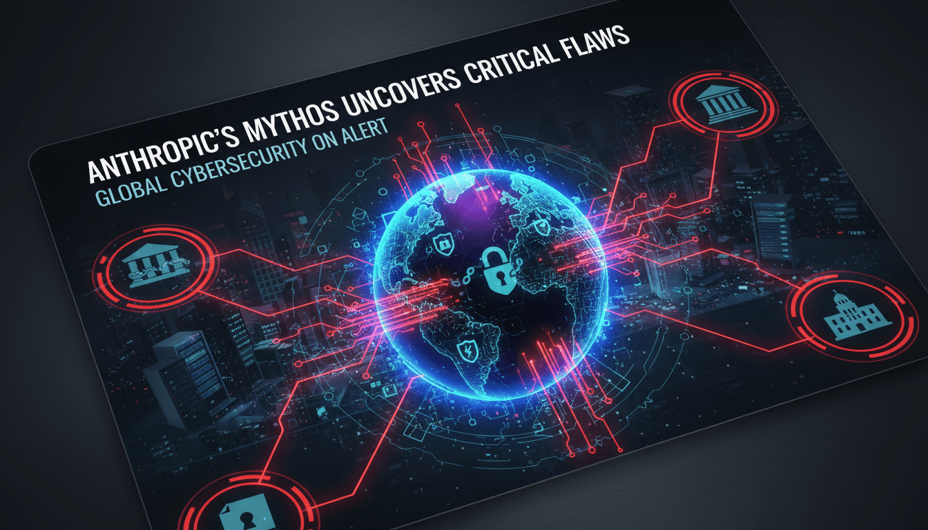 Anthropic's Mythos AI model unveiling software vulnerabilities in cybersecurity.