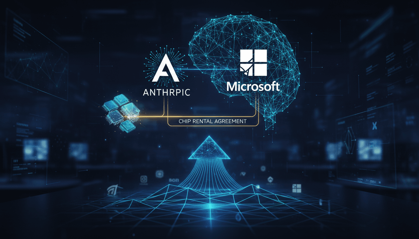 Anthropic and Microsoft partnership for AI chip rental negotiations