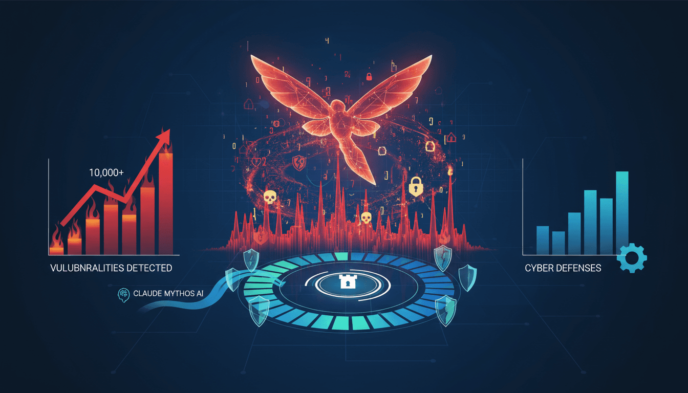 Anthropic's Project Glasswing logo with a backdrop of cybersecurity imagery.