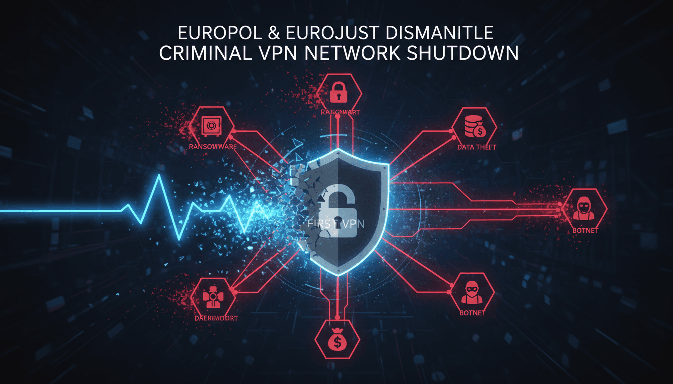 Europol and Eurojust dismantle major VPN service used by cybercriminals