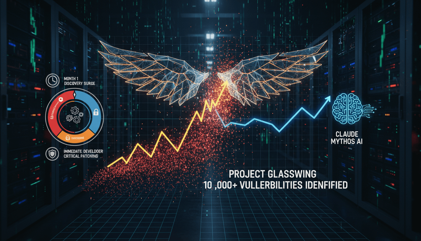 Infographic showing vulnerabilities identified by Anthropic's Project Glasswing.