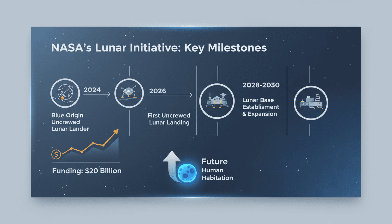 NASA and Blue Origin collaboration for lunar exploration mission