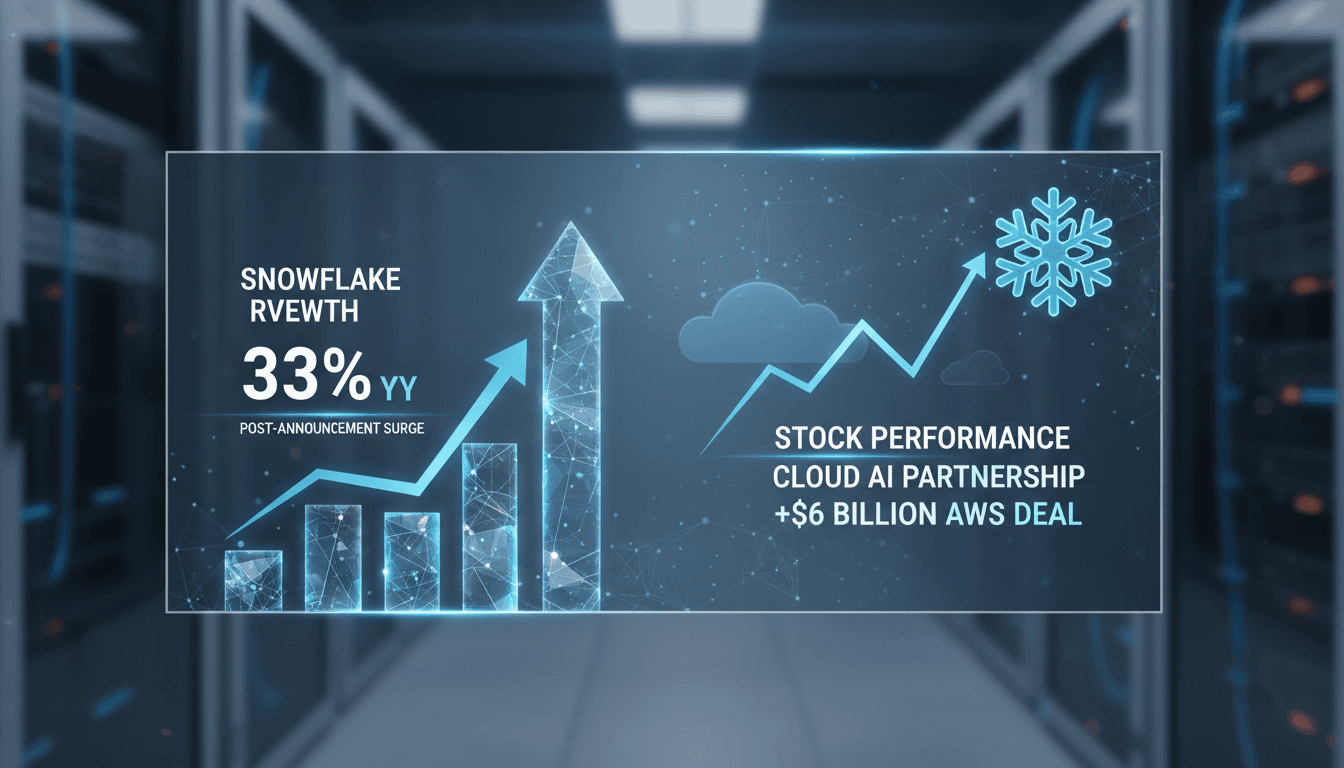 Snowflake and AWS partnership announcement graphic