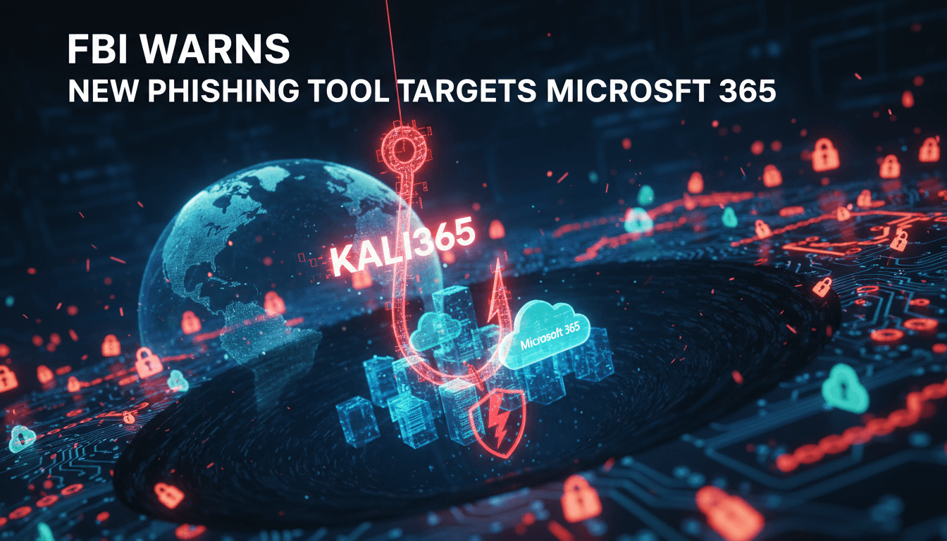 Illustration of phishing threats targeting Microsoft 365 accounts.