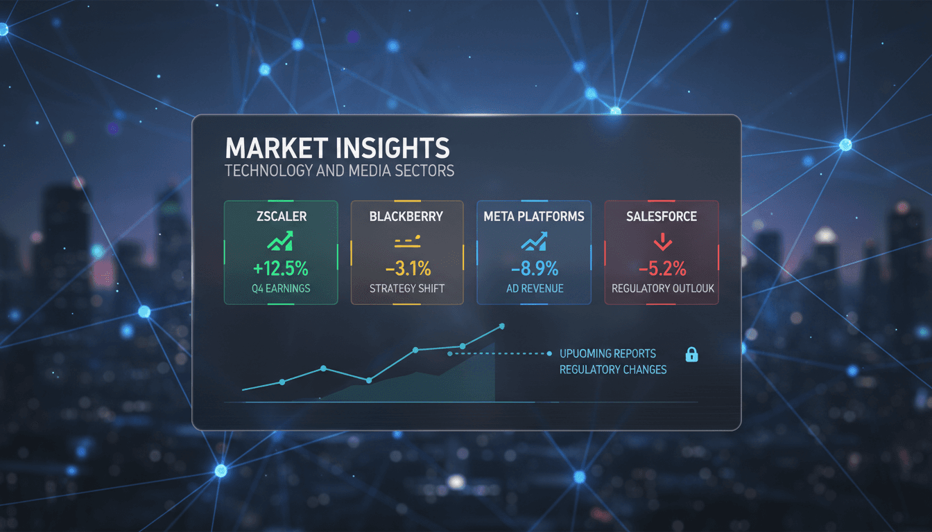 Key players in technology and media sectors highlighted in market insights.