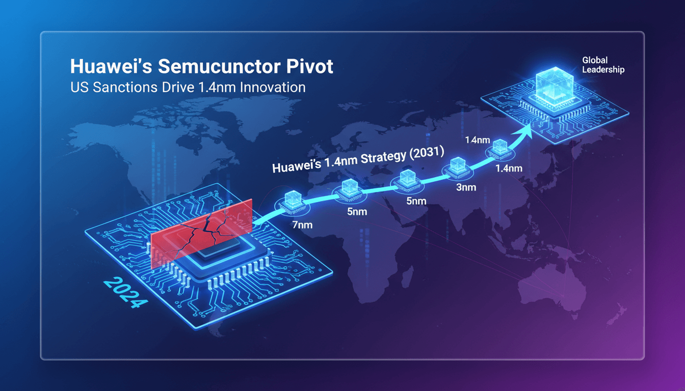 Huawei pivots semiconductor strategy to develop 1.4nm chips amid US sanctions