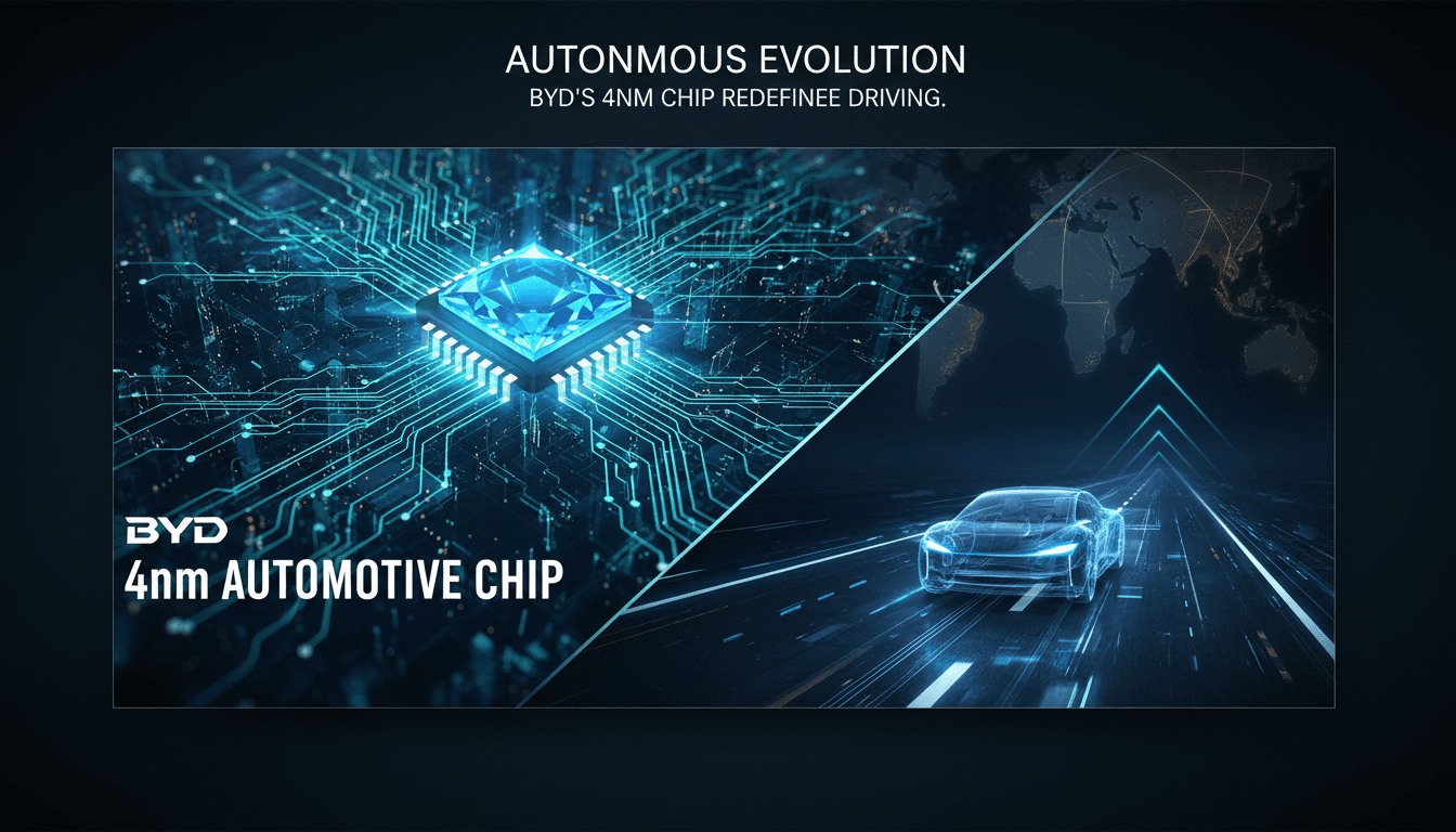 BYD's Xuanji A3 chip for autonomous driving technology