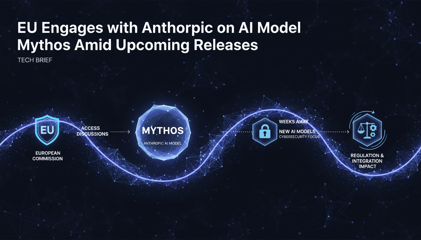 EU representatives meeting with Anthropic to discuss AI model Mythos.