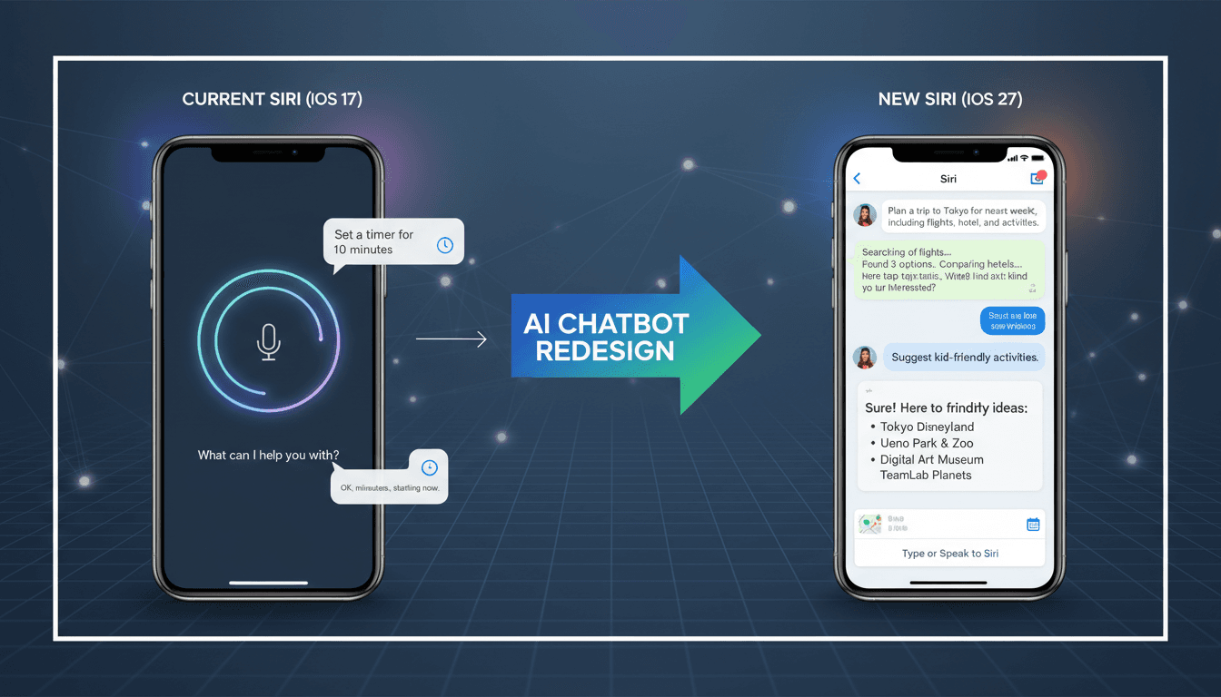 Apple to Redesign Siri as AI Chatbot in iOS 27 Update