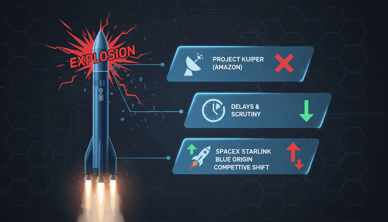 Blue Origin rocket explosion during a test at Cape Canaveral
