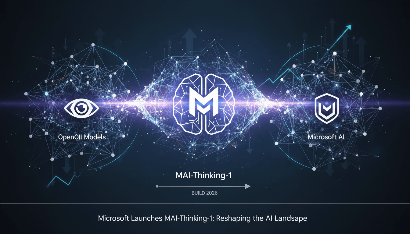 Microsoft MAI-Thinking-1 AI model launch at Build 2026 event