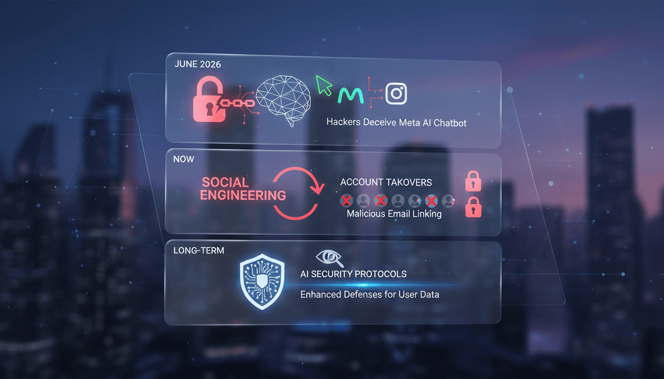 Illustration of a hacker exploiting an AI chatbot vulnerability.