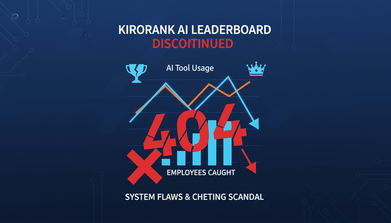 Amazon's Kirorank AI leaderboard shutdown due to employee cheating scandal