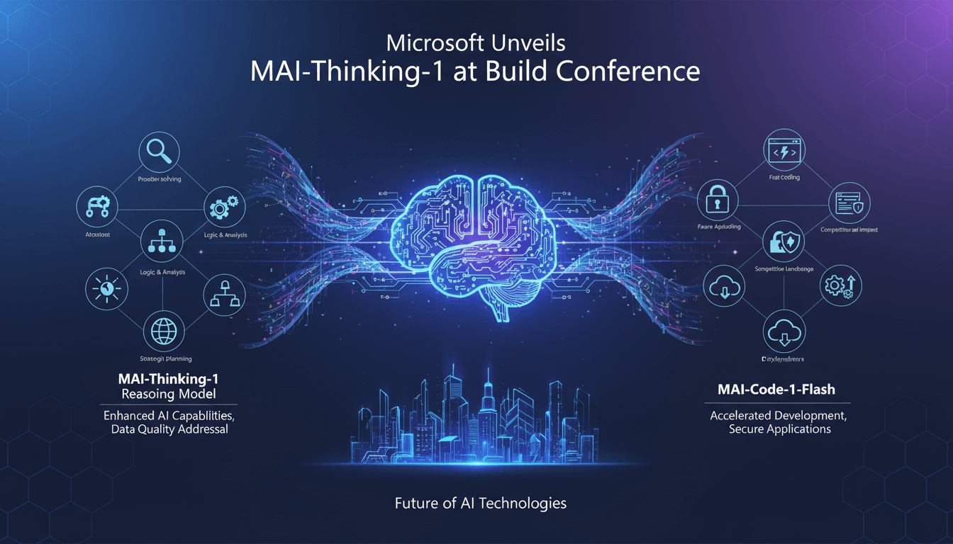 Microsoft Build conference showcasing MAI-Thinking-1 reasoning model
