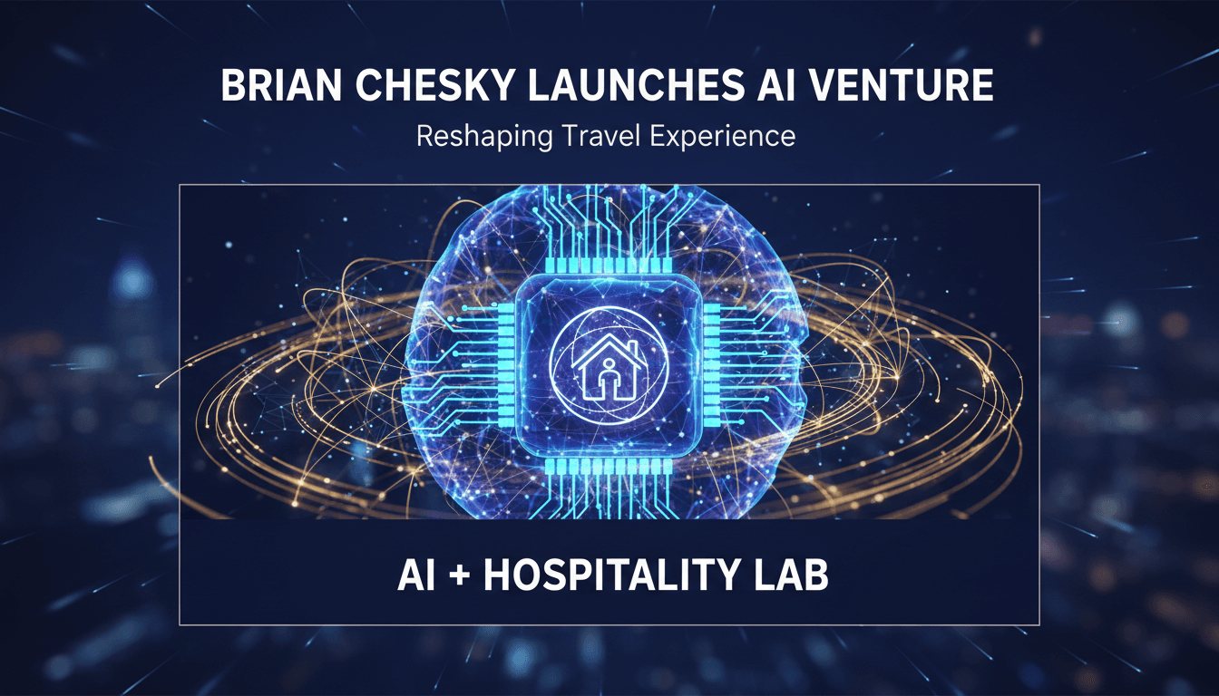 Brian Chesky announcing the launch of Airbnb's new AI lab.