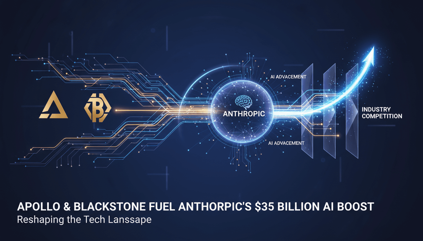 Apollo Global Management and Blackstone financing Anthropic for AI advancements.