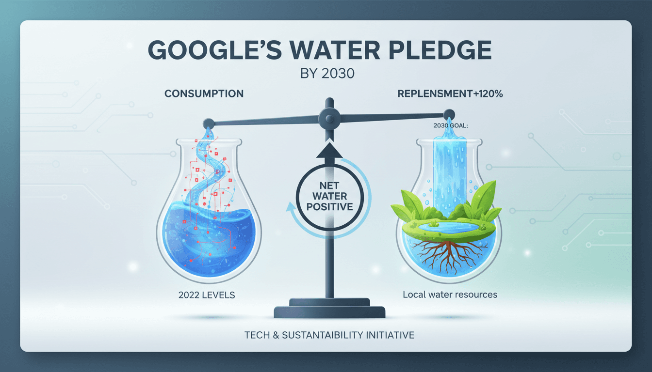 Google data center sustainability initiative for water conservation