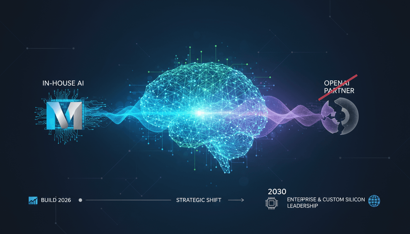 Microsoft announces strategic shift to in-house AI models reducing reliance on OpenAI