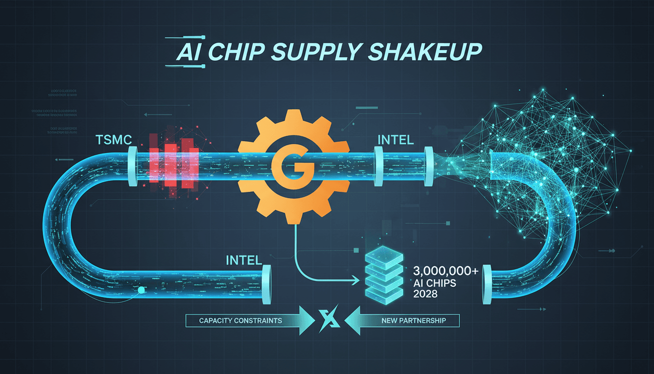 Google orders AI chips from Intel, reshaping semiconductor supply chains.