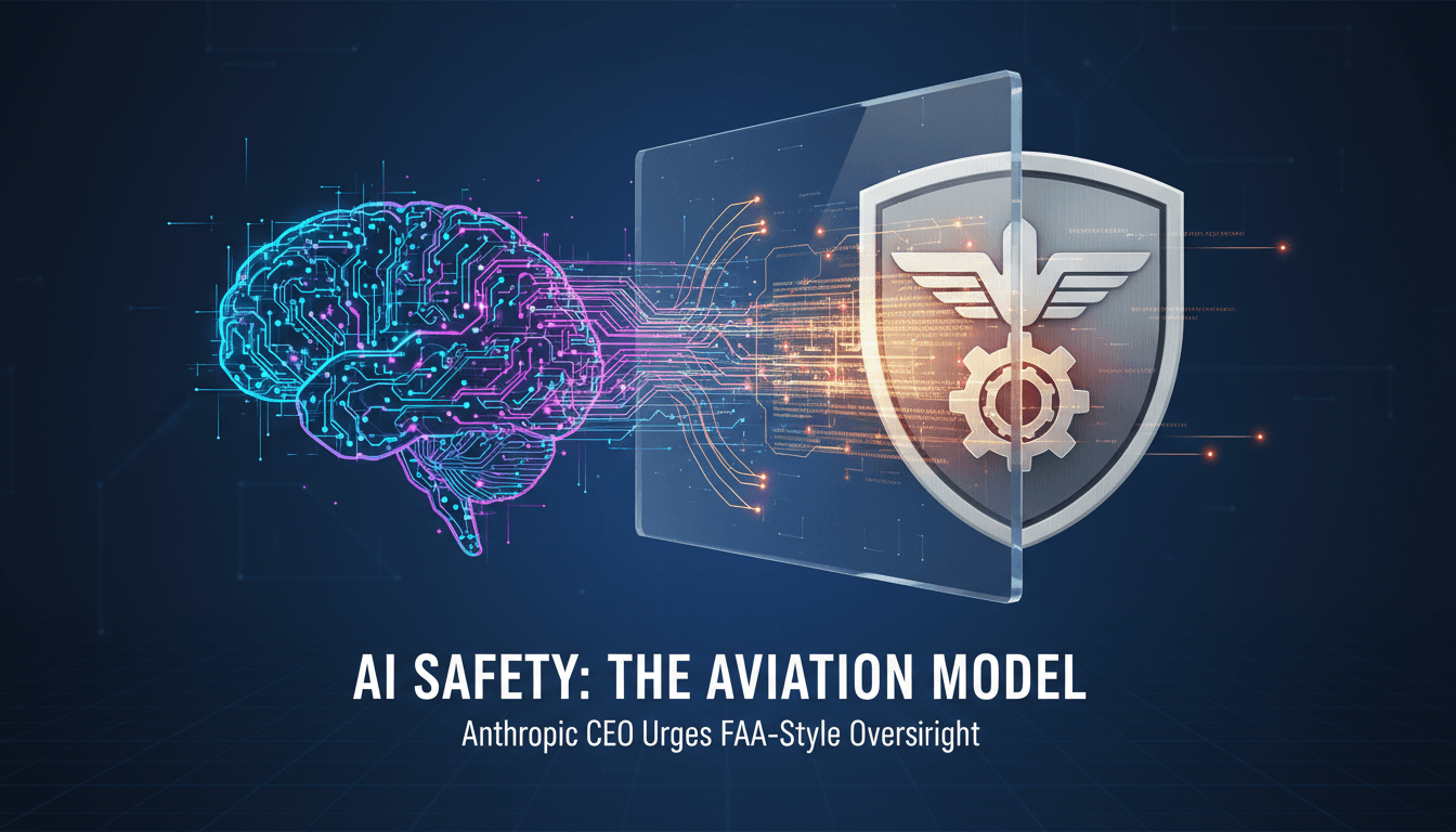 Anthropic CEO Dario Amodei discussing AI regulations and safety.