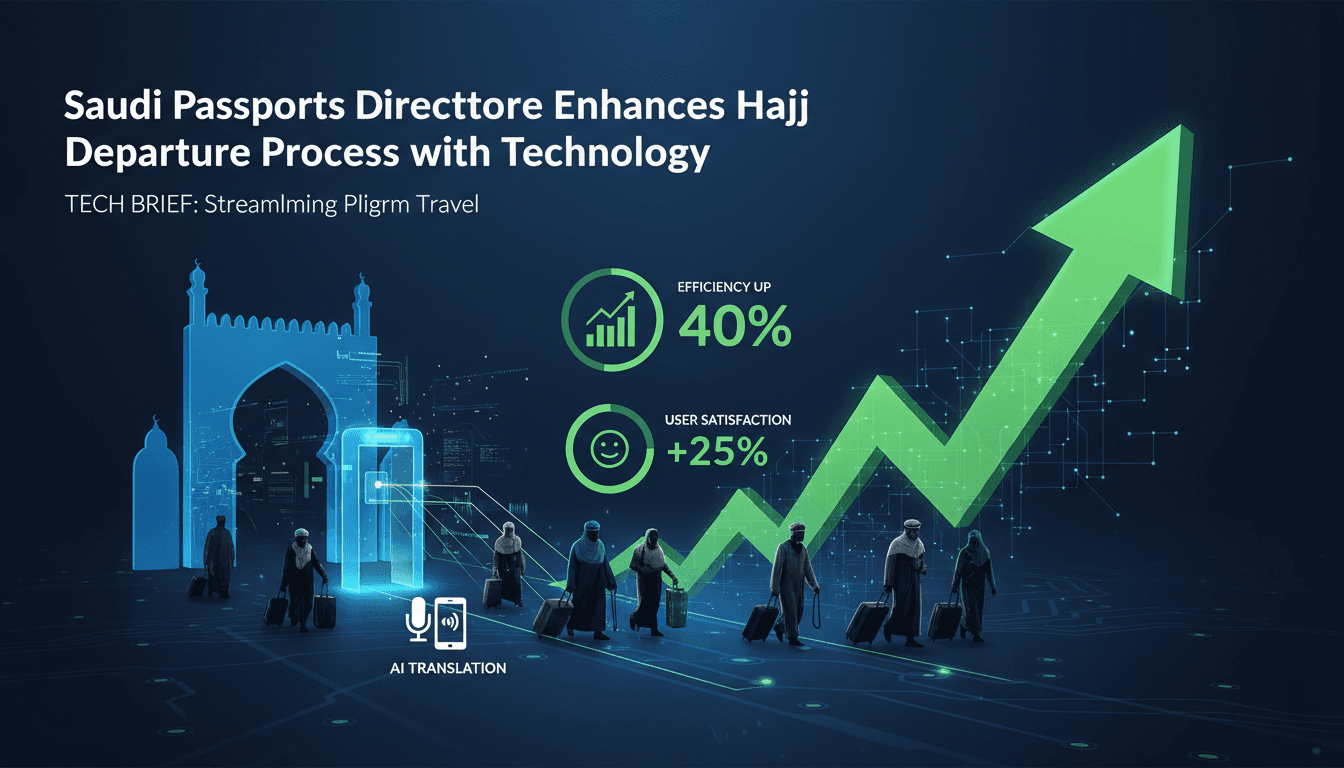 Saudi Passports Directorate Enhances Hajj Departure Process with Technology