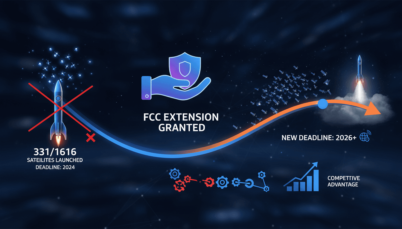 Amazon satellite internet project timeline and FCC extension impact