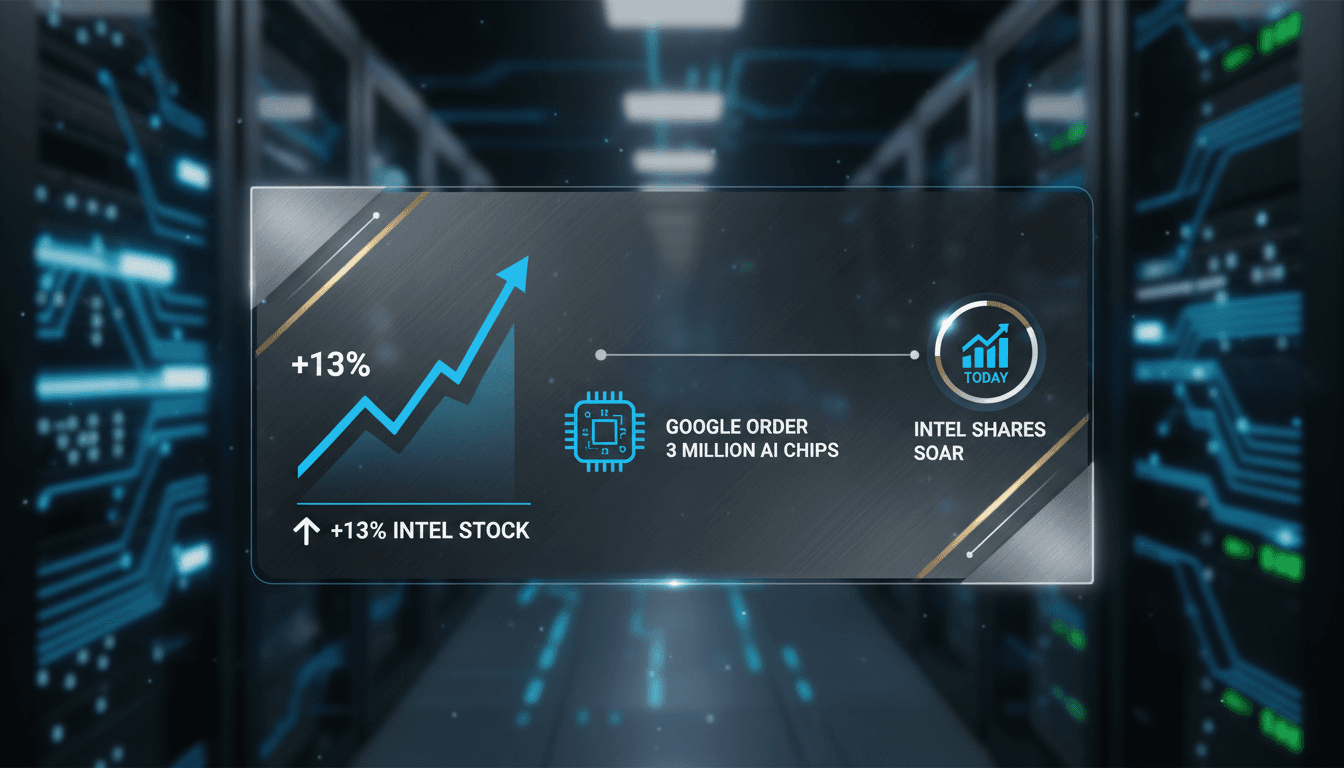 Intel's stock surges after Google orders 3 million AI chips