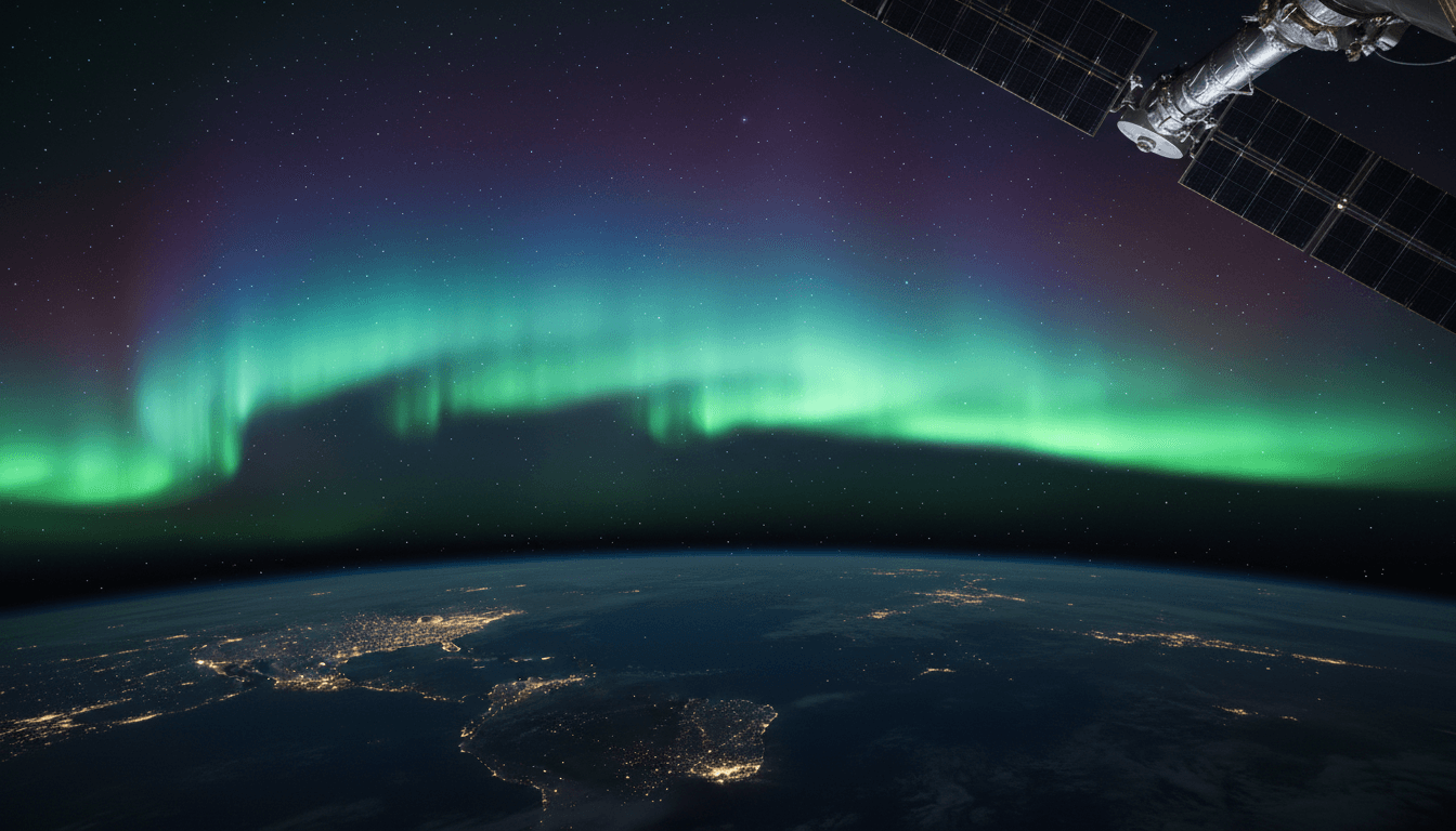 Timelapse of the aurora australis captured from the SpaceX Dragon spacecraft.