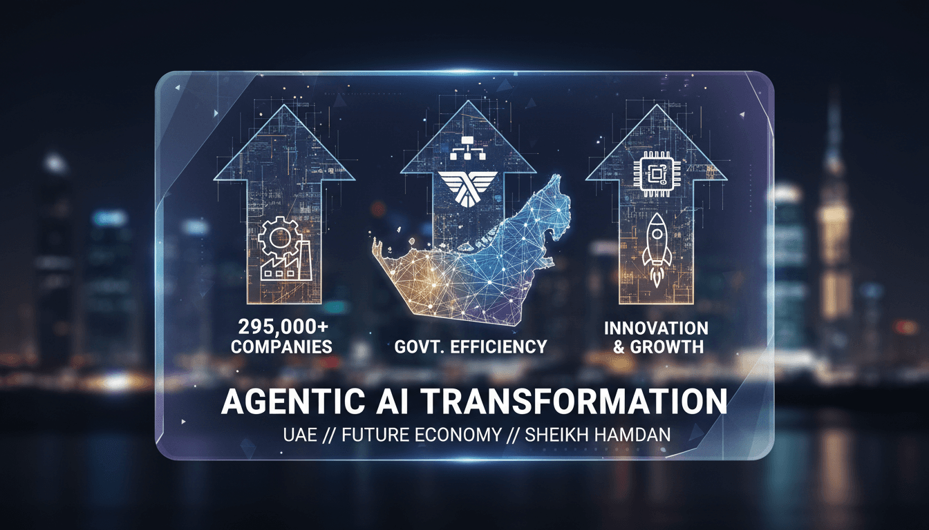 UAE government officials discussing the Agentic AI transformation plan.
