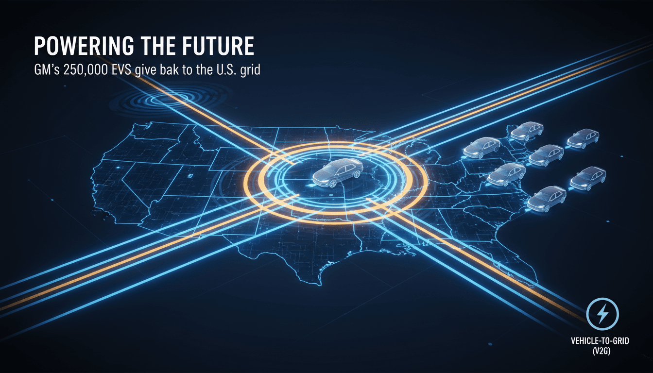 General Motors enables electric vehicle owners to sell power back to the U.S. grid