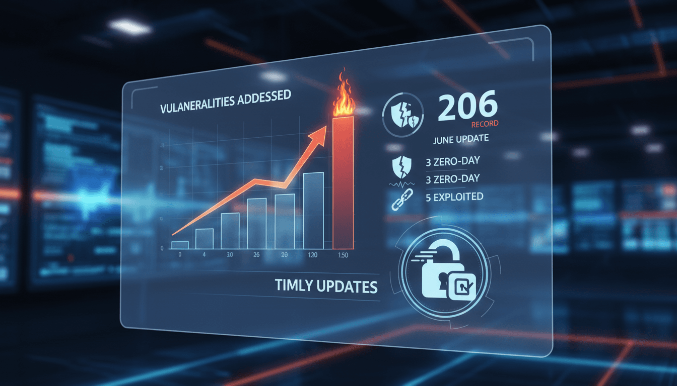 Microsoft addresses record 206 vulnerabilities in June security update