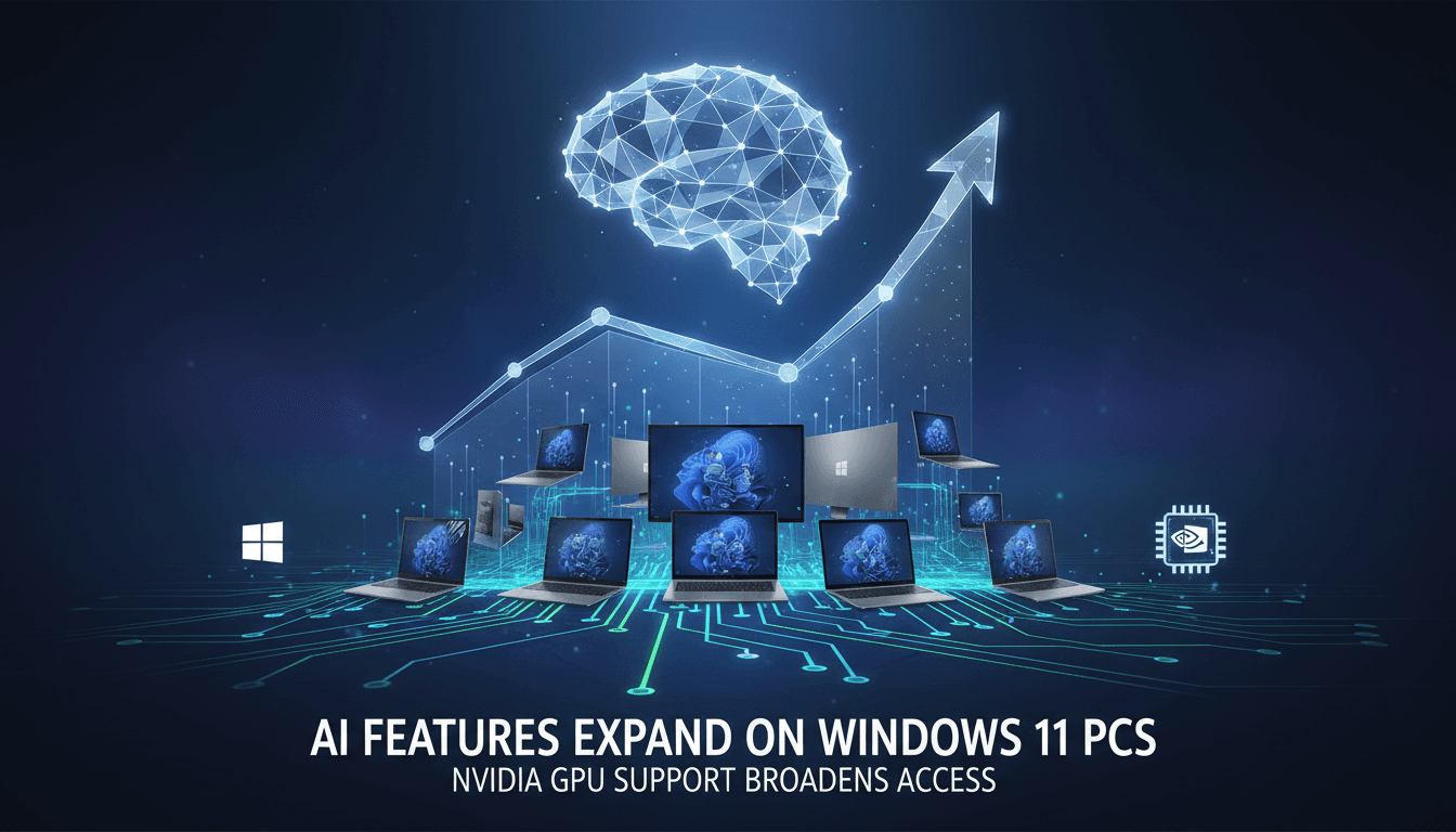 Microsoft Expands AI Features to More Windows 11 PCs with Nvidia GPU Support
