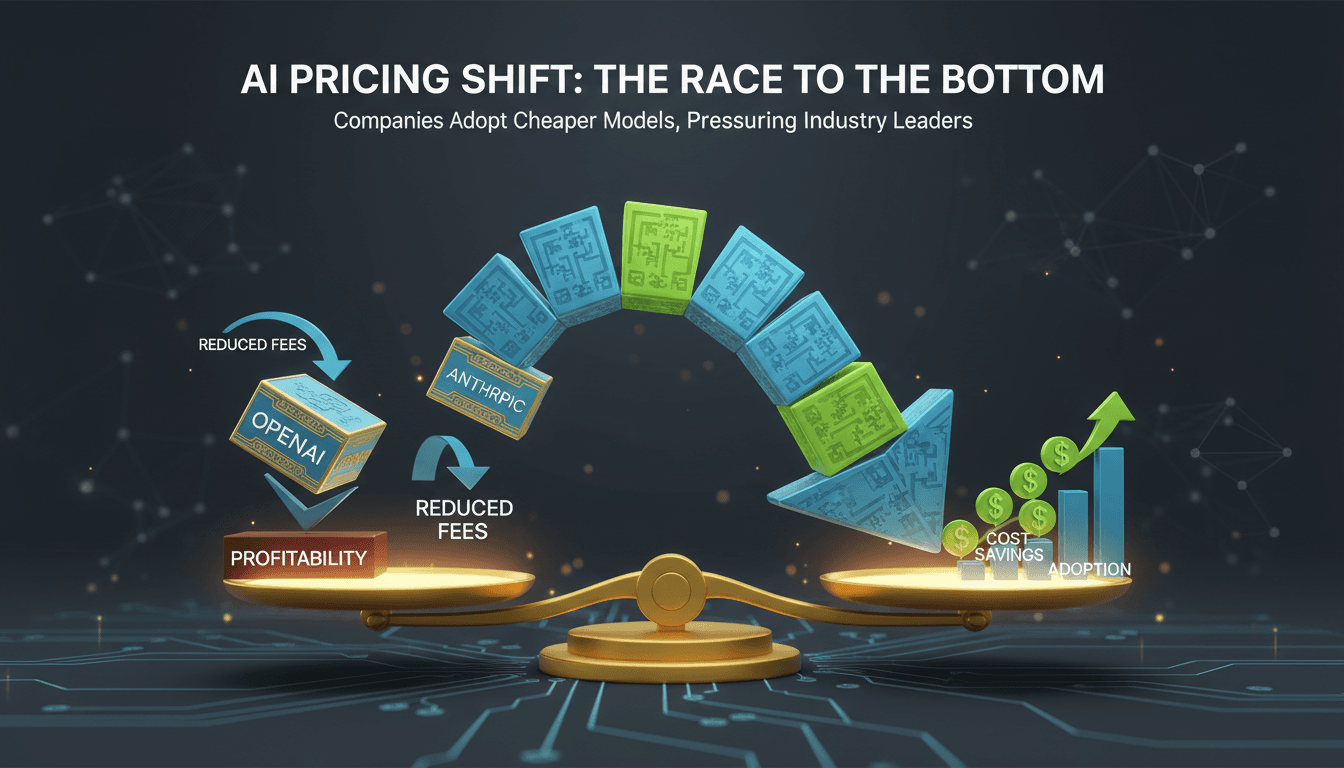 Companies Shift to Cheaper AI Models Pressuring OpenAI and Anthropic