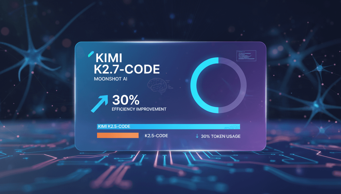 Moonshot AI launches Kimi K2.7-Code with claimed efficiency improvements
