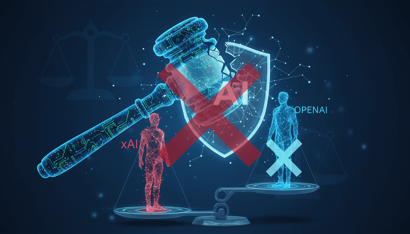 A gavel symbolizing legal decisions in the AI industry.