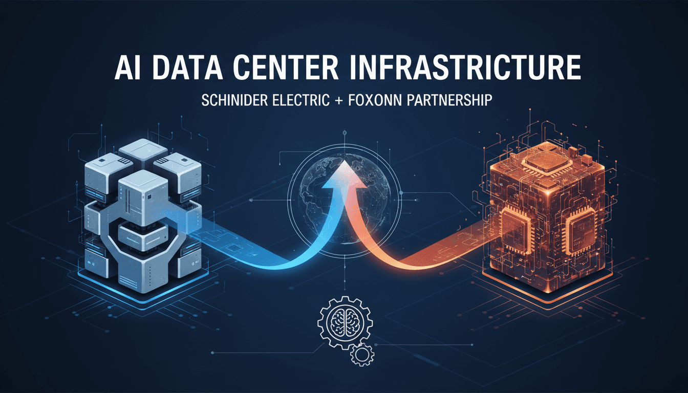 Schneider Electric and Foxconn partnership announcement for AI data centers