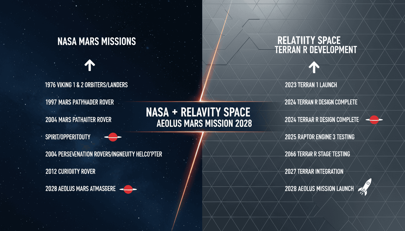 NASA and Relativity Space collaboration for Mars mission Aeolus