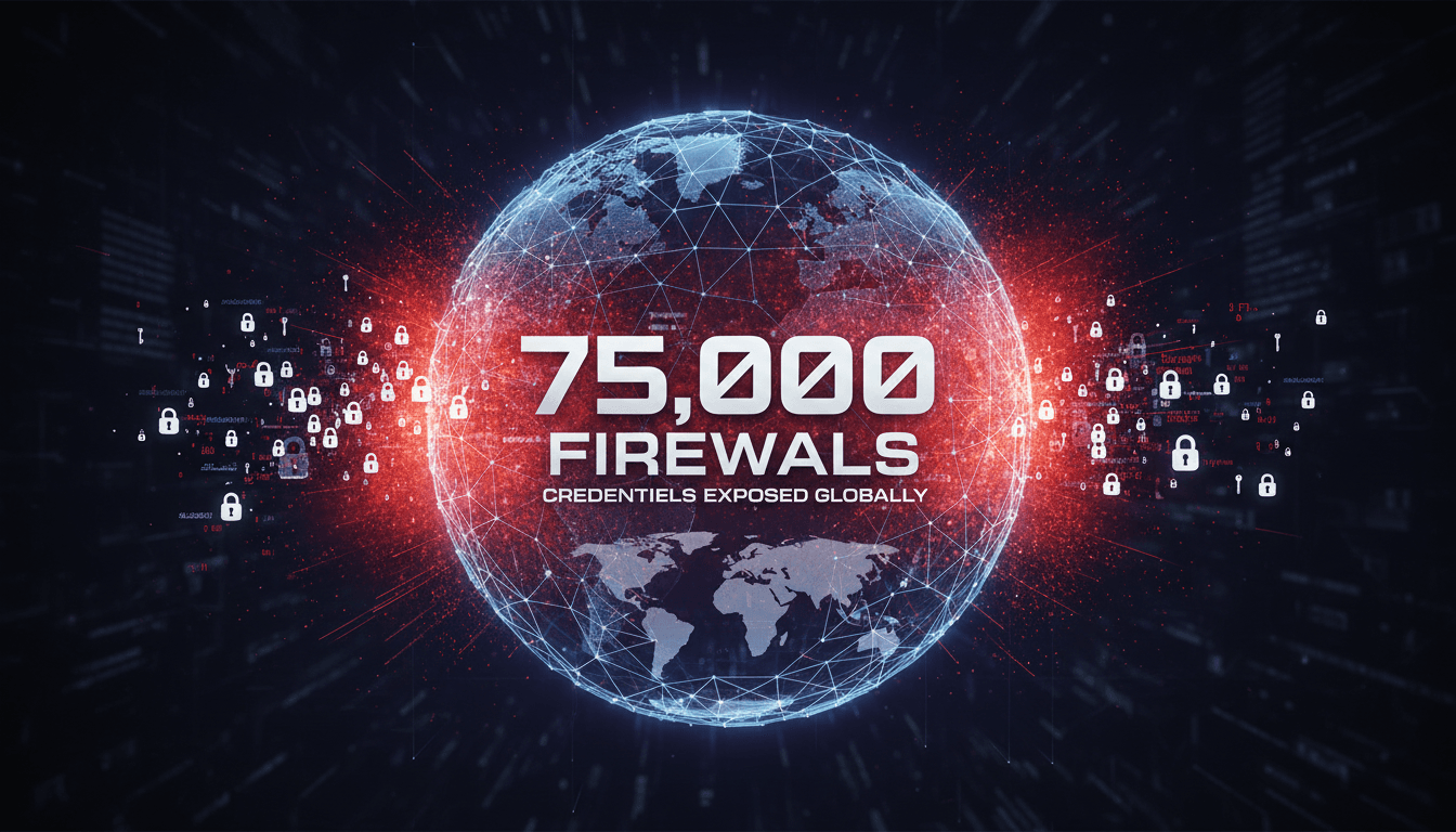 Illustration of cybersecurity vulnerabilities related to the Fortinet data breach.