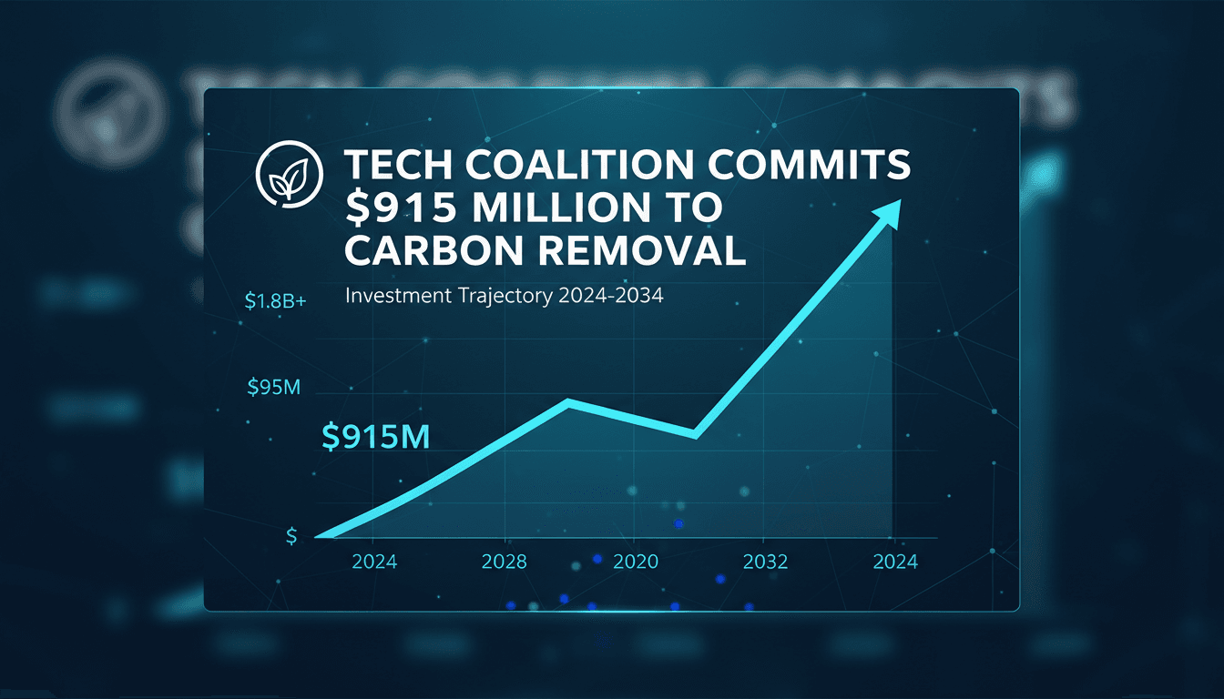 Tech Coalition Commits $915 Million to Carbon Removal Initiatives