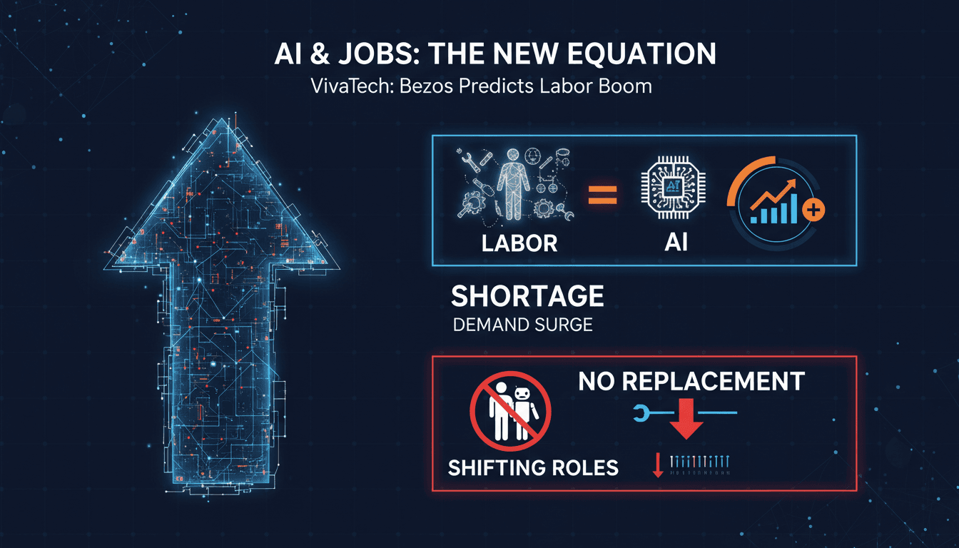 Jeff Bezos asserts AI will create labor shortage at VivaTech conference