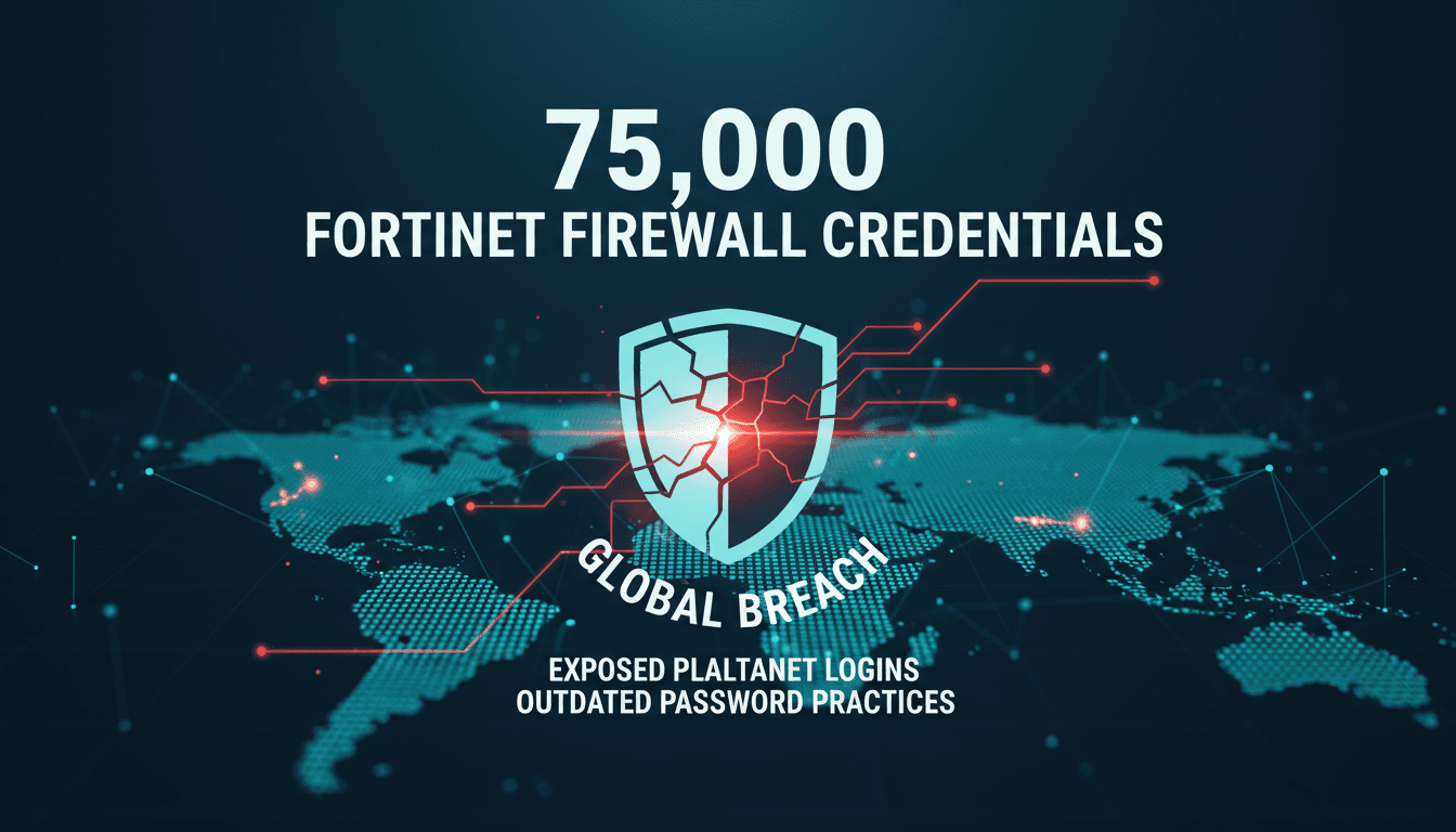 Massive data breach exposes 75,000 Fortinet firewall credentials globally