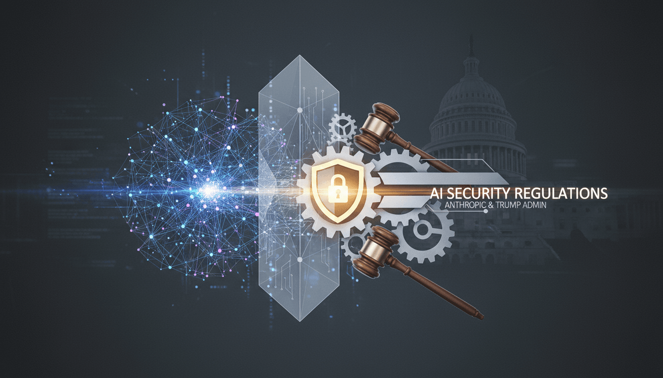 Anthropic co-founders discussing AI safety with government officials.