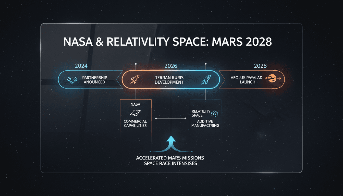 NASA partners with Relativity Space for Mars mission in 2028